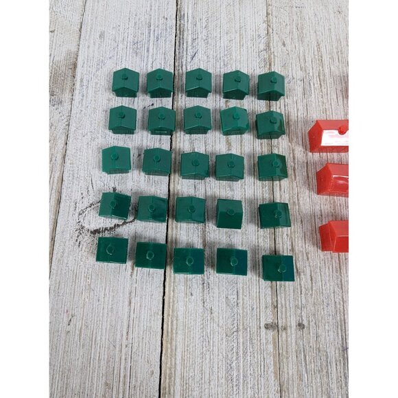 Vintage 2007 Monopoly Edition Game Replacement Motels Houses Buildings - Picture 3 of 3